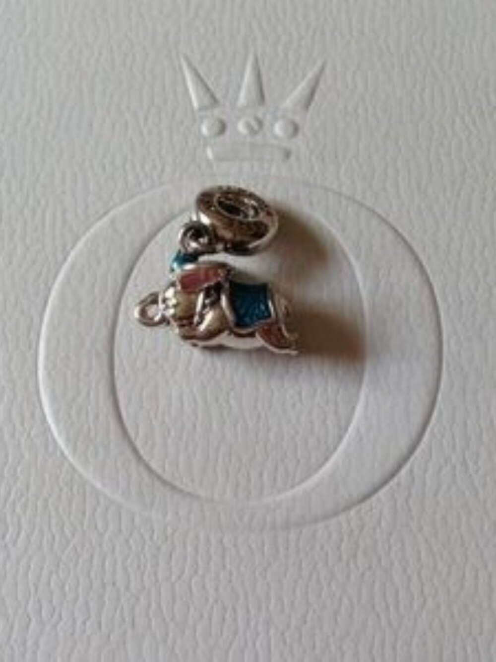 Pandora Disney Flying Dumbo Enamel Dangle Charm